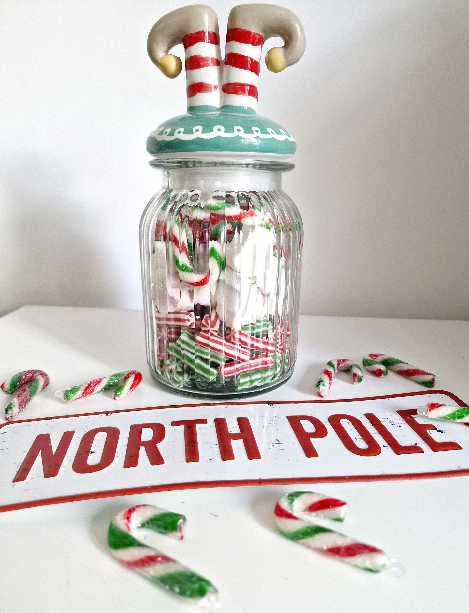 Christmas Sweetie Jars - Festive Jars - Elf Jar - Santa Jar - Christmas gift - Prefilled Sweet Jar