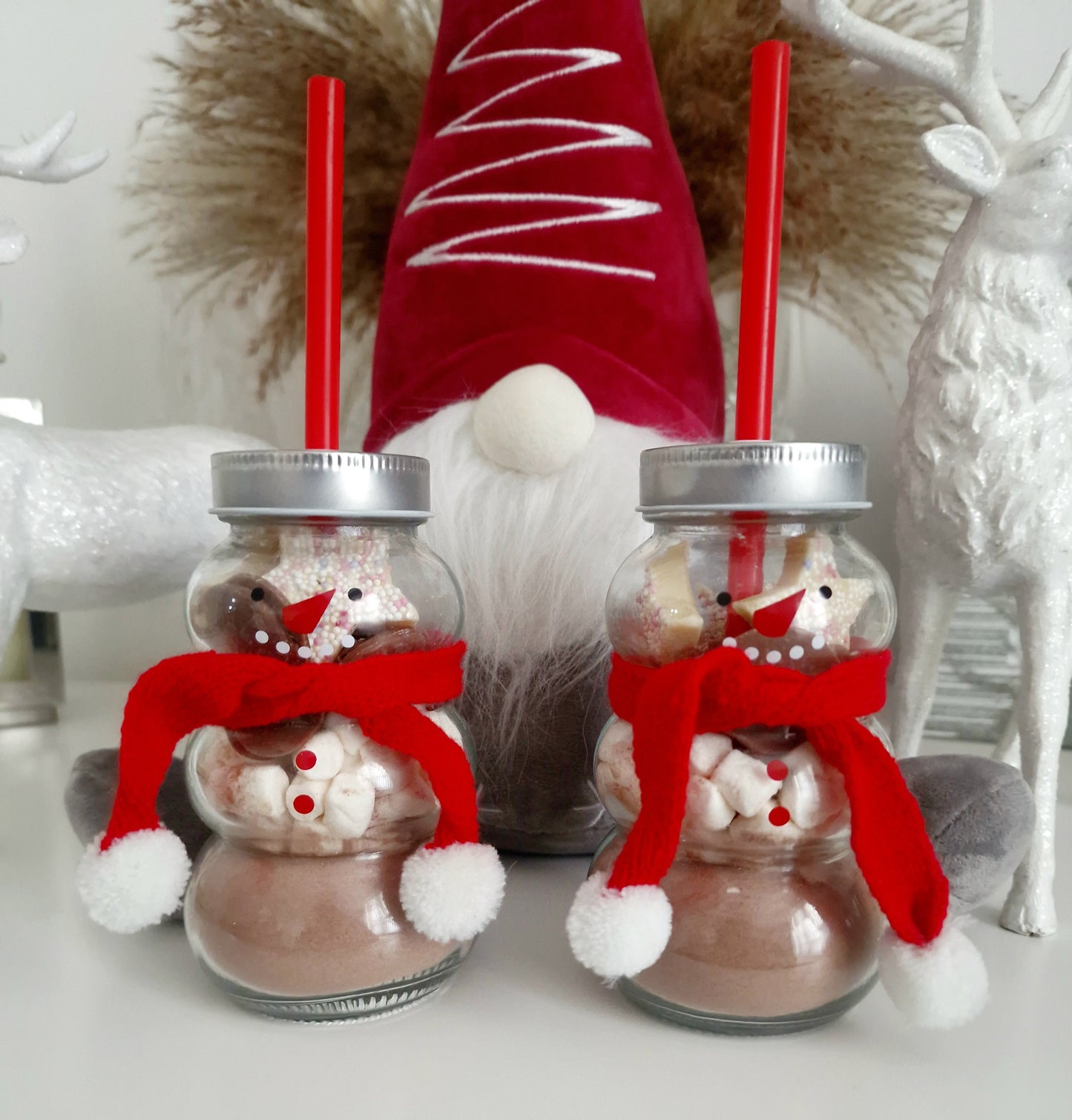 Hot Chocolate Snowman bottle - Milkshake bottle