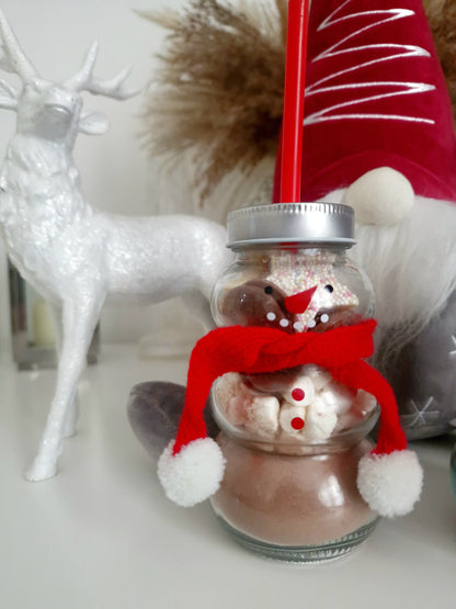 Hot Chocolate Snowman bottle - Milkshake bottle