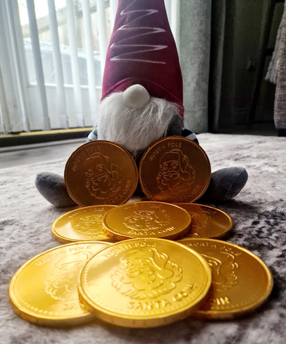 North Pole Chocolate Coins - Large Chocolate Coin - Santa Coin