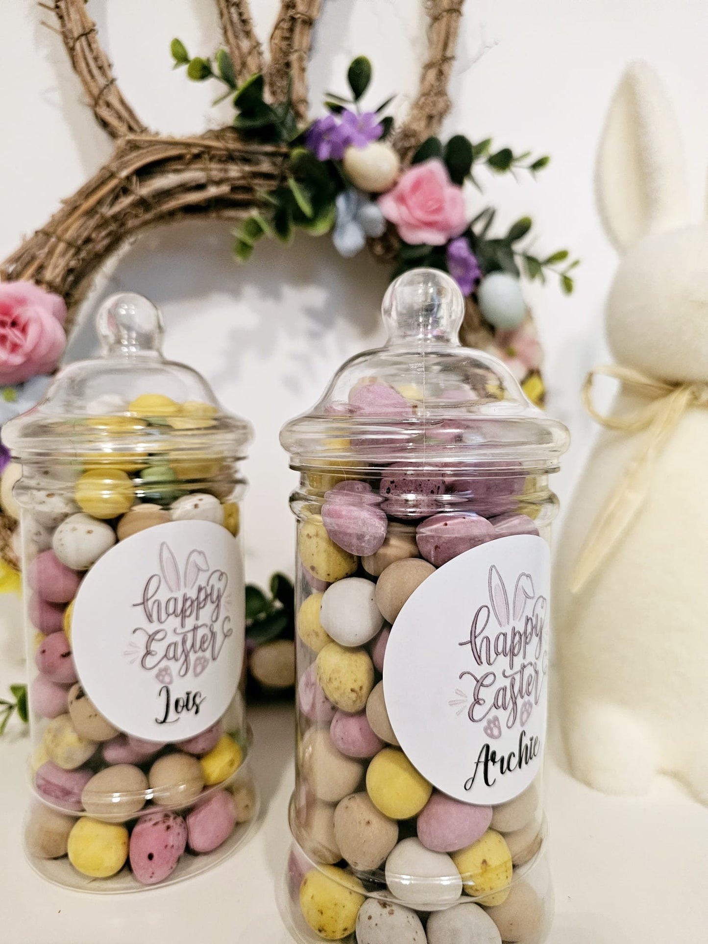 Mini Egg Easter Jar- Mini Eggs - Personalised Easter Jar - Easter gift