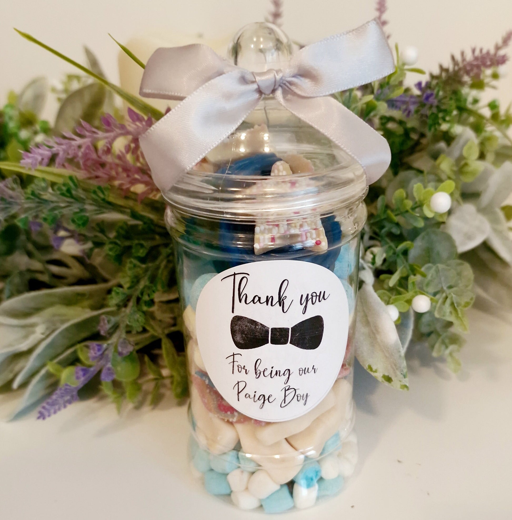 Page boy sweet jar- Page boy proposal- wedding favour- Sweet Favour- Victorain sweet Jar