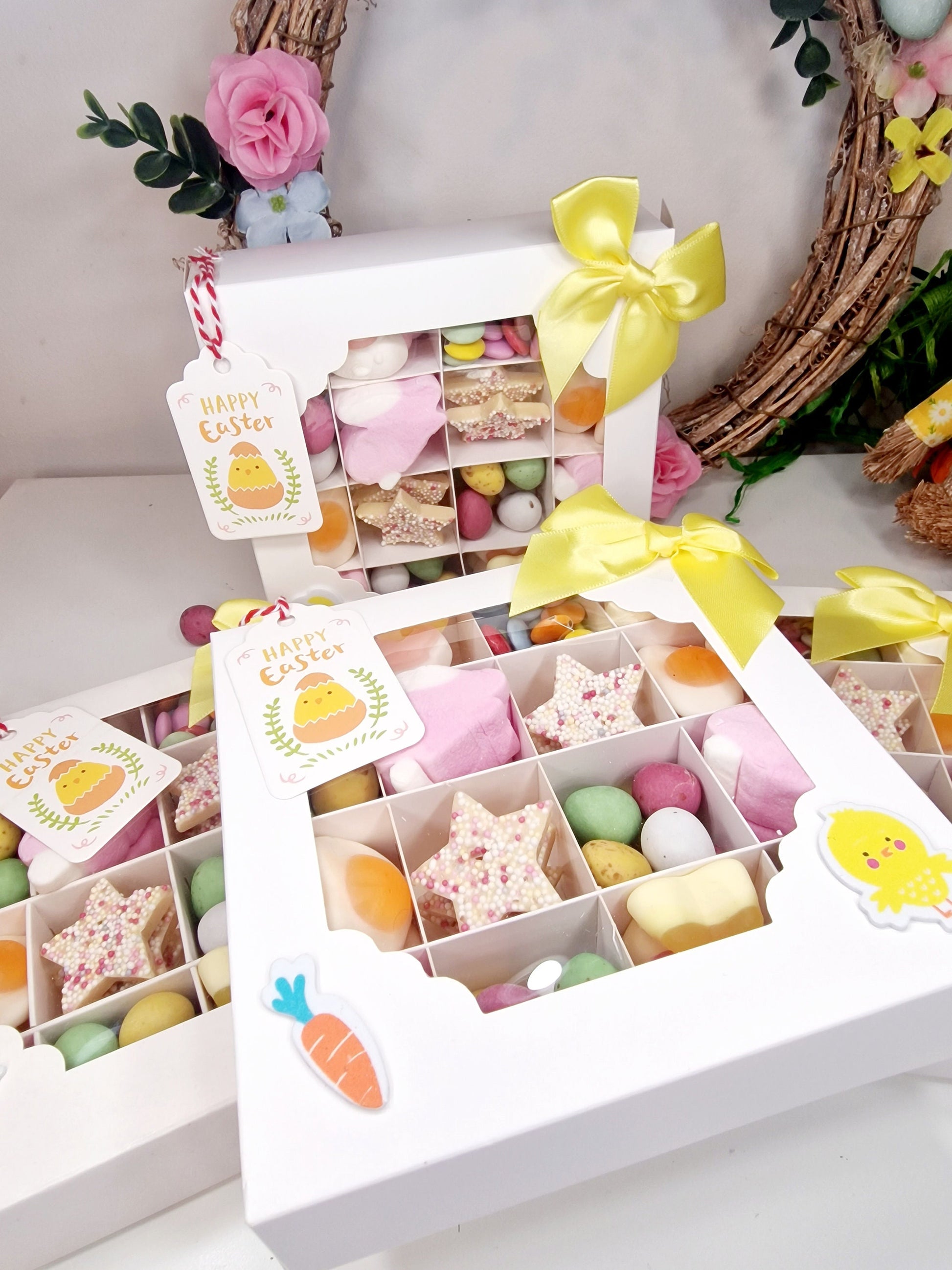 Easter Sweet and Chocolate Pick n Mix Box With Gift Tag Ready To Personalise