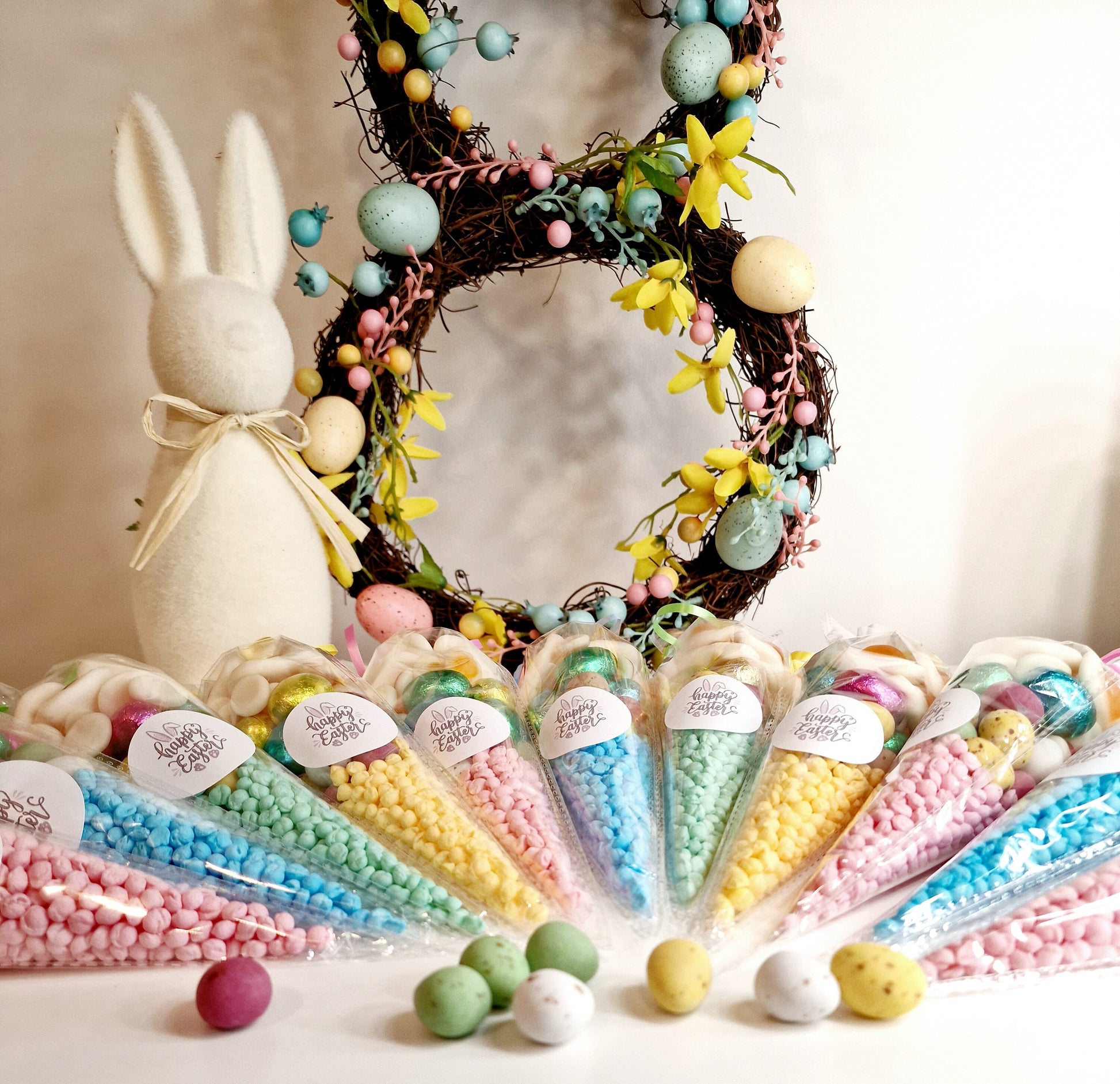 Large Easter party cones- Easter - Easter Gift -East Bunny - Easter Sweet Favours- Easter Gifting