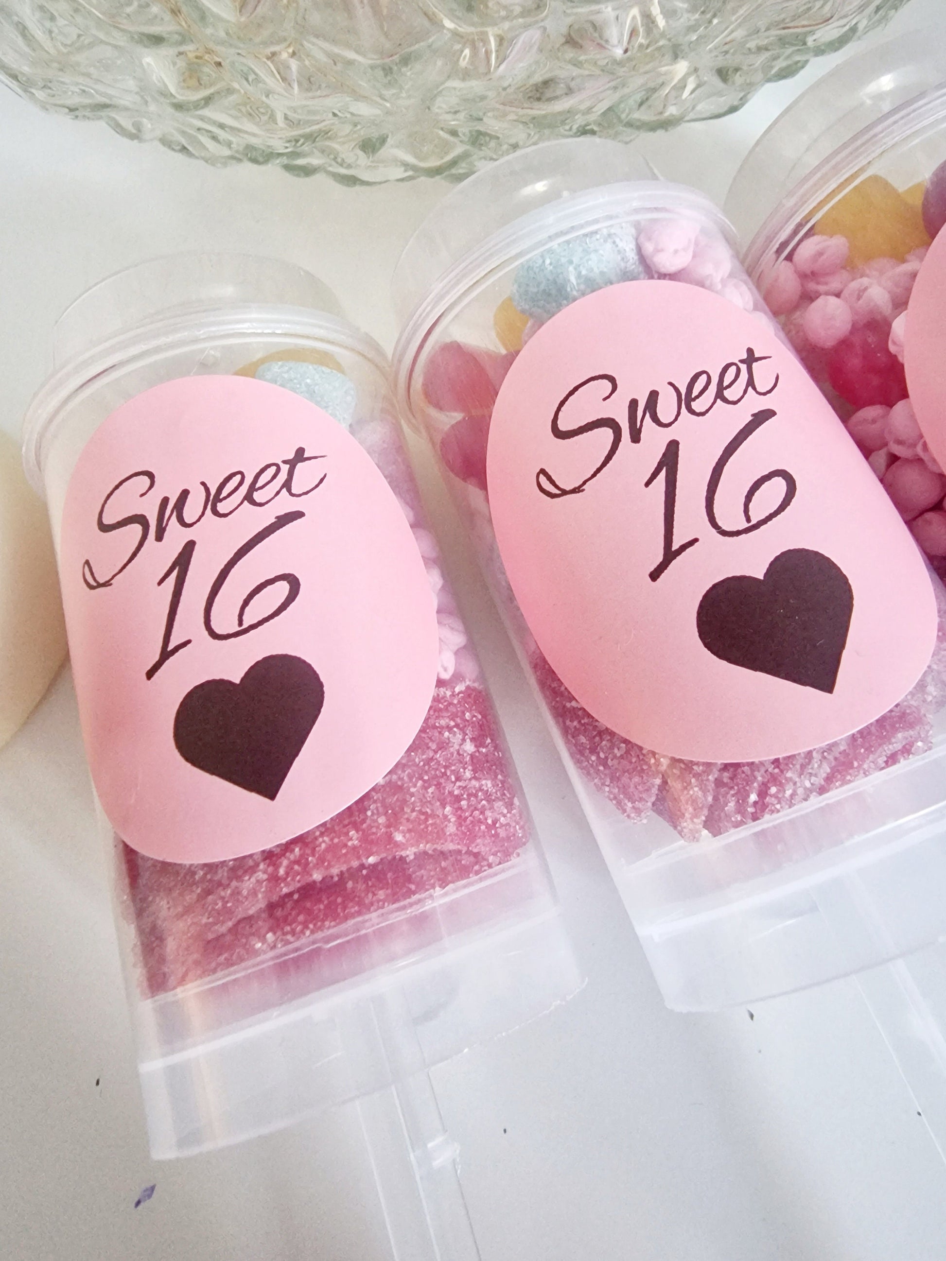 Sweet push pops- Sweets- Party Favours- postal sweets- sweet favours - birthday parties