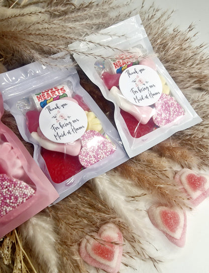 Sweet Favours | Maid of honour Gift | Thankyou | Sweet Pouch | Party Favours