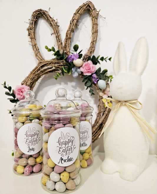 Mini Egg Easter Jar- Mini Eggs - Personalised Easter Jar - Easter gift