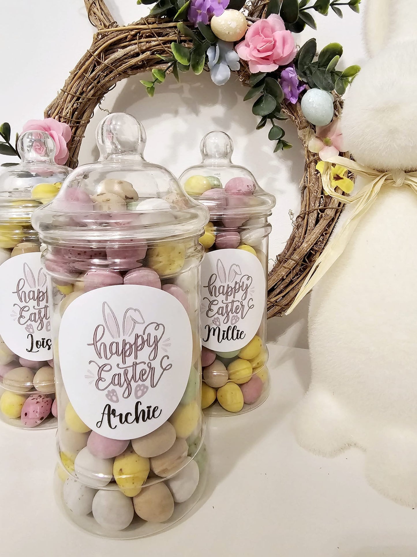 Mini Egg Easter Jar- Mini Eggs - Personalised Easter Jar - Easter gift