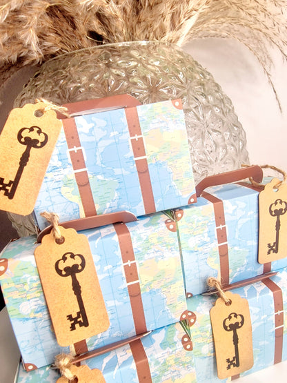 Travelling sweet favours- holiday sweets - holiday treat- mini suitcase