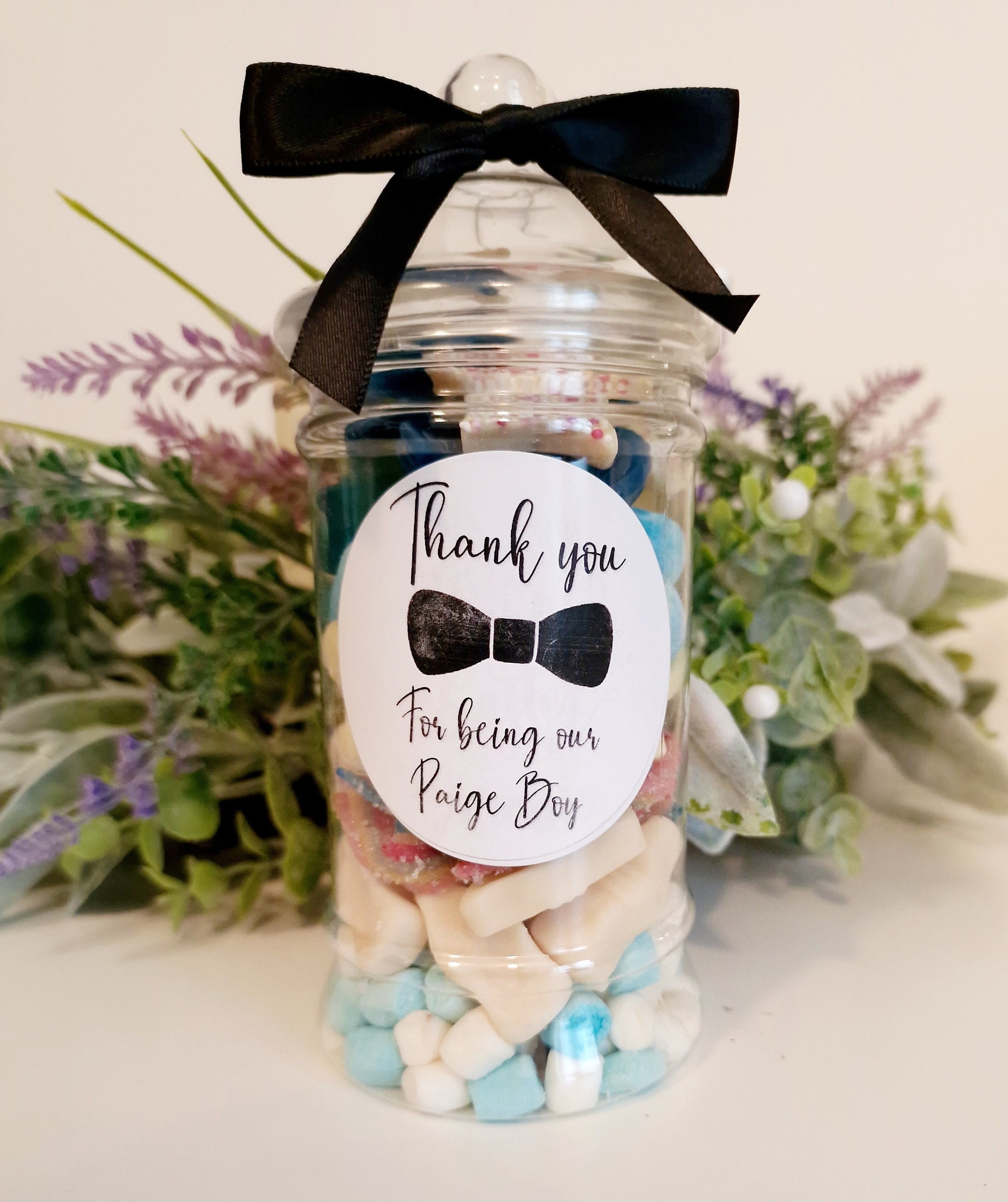 Page boy sweet jar- Page boy proposal- wedding favour- Sweet Favour- Victorain sweet Jar