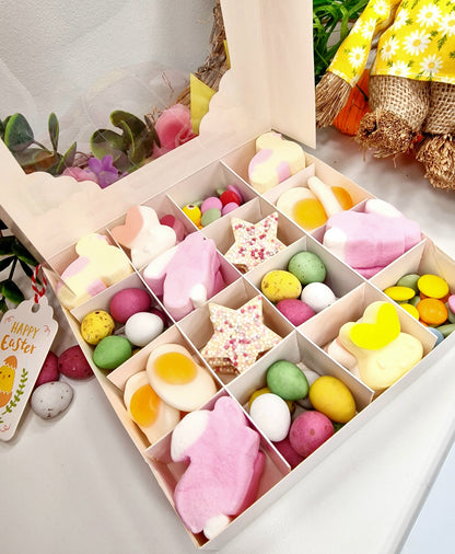 Easter Sweet and Chocolate Pick n Mix Box With Gift Tag Ready To Personalise