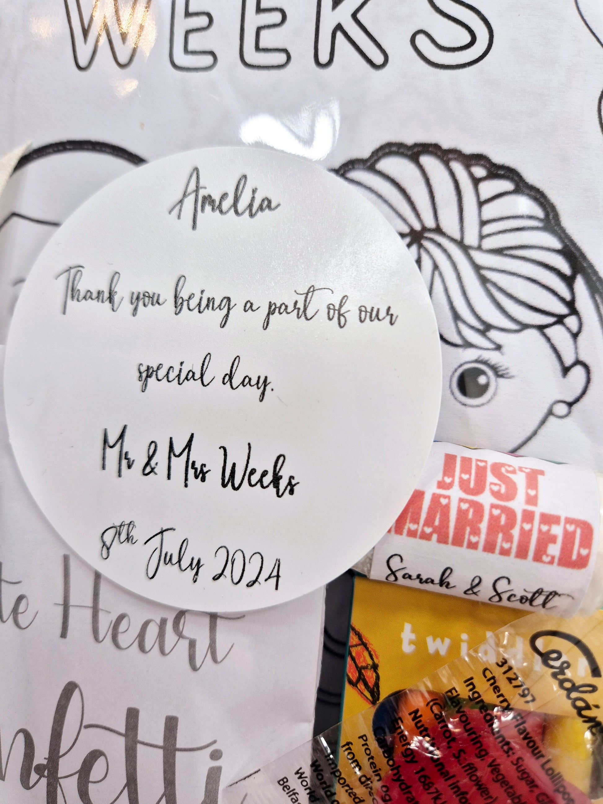 Personalised children's wedding activity pack - Wedding - Wedding Favour