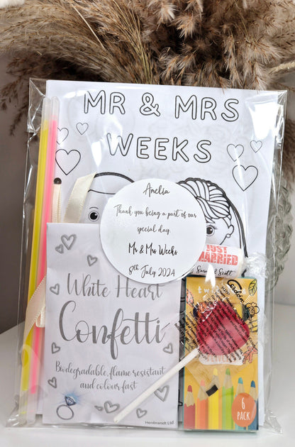 Personalised children's wedding activity pack - Wedding - Wedding Favour