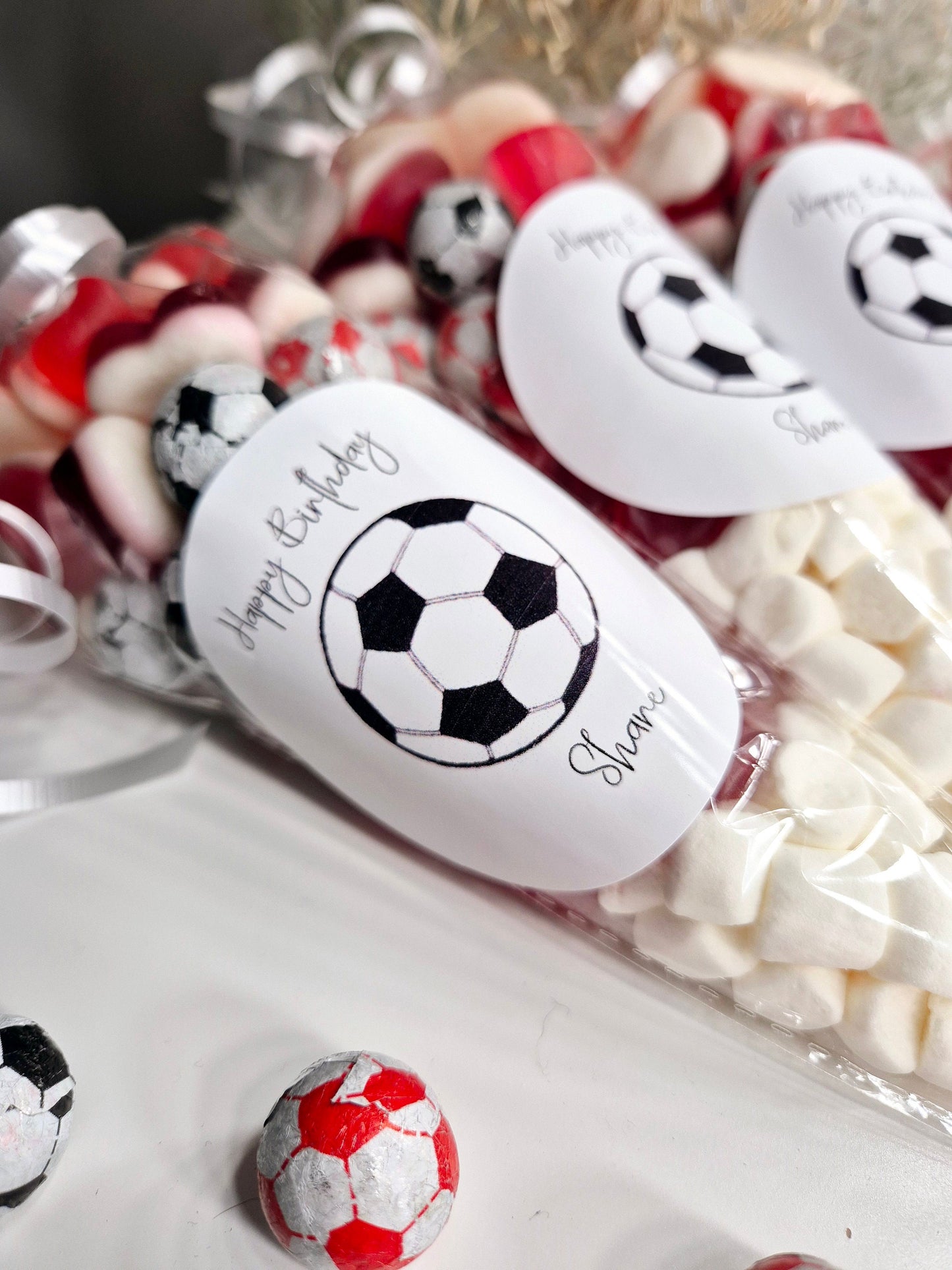 Football sweet cones- Party cones - football inspired sweet cones- football favours