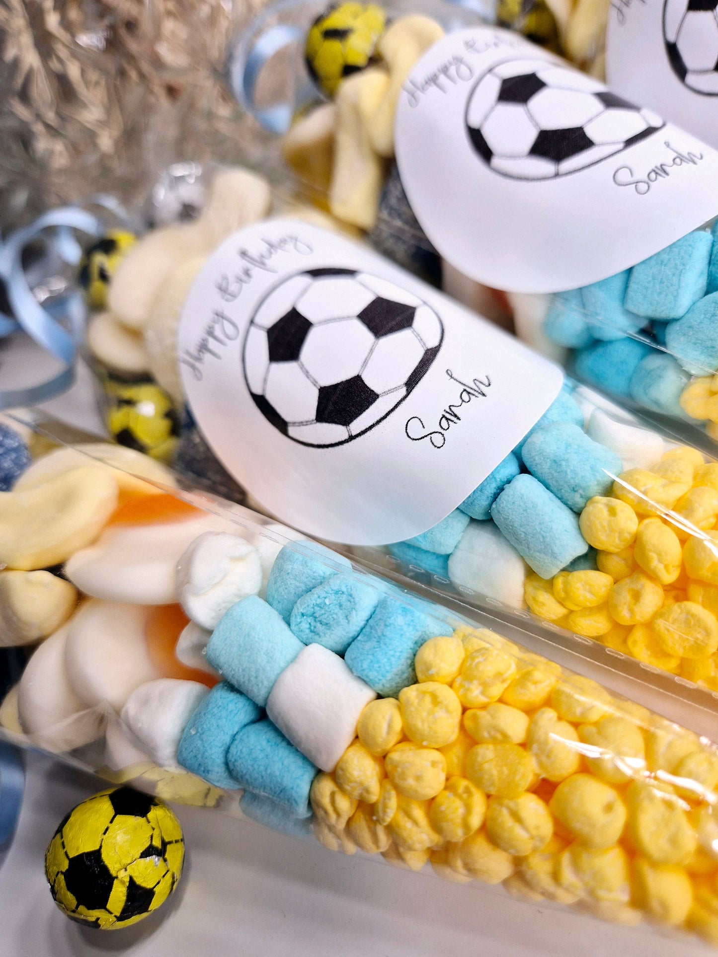 Football sweet cones- Party cones - football inspired sweet cones- football favours