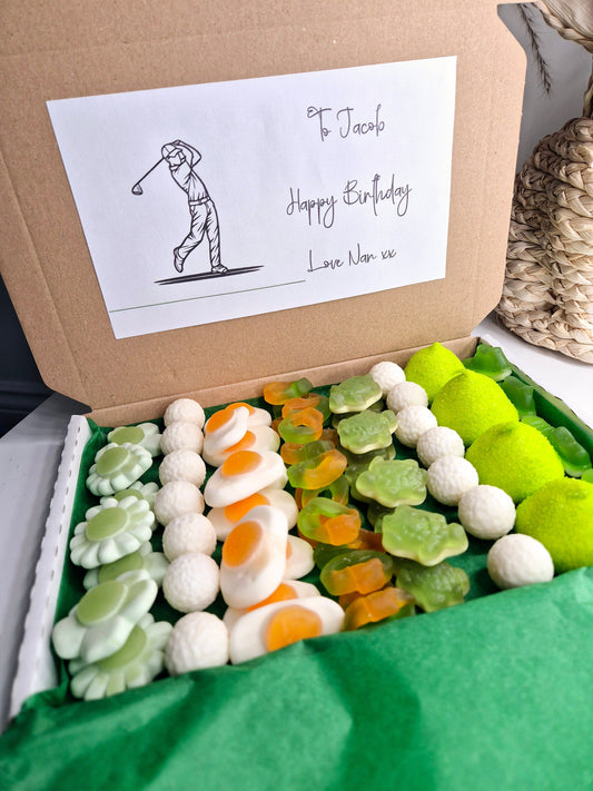 Golf inspired sweet box - Golf Lover - Golf sweet box