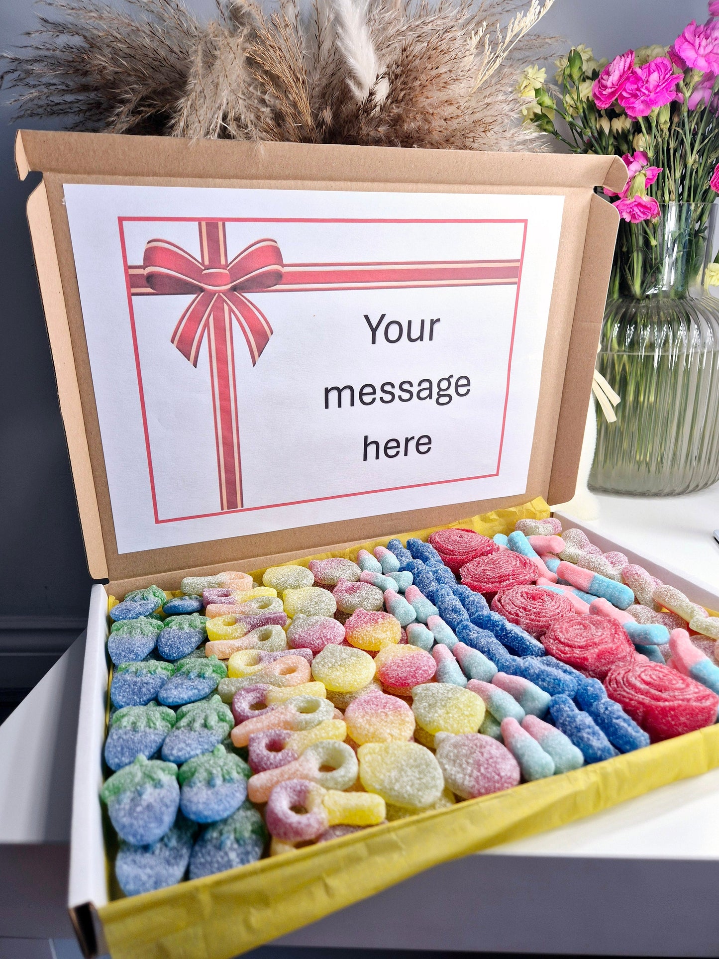 Fizzy sweet letterbox - letterbox gift - Fizzy sweets - Sweet gift