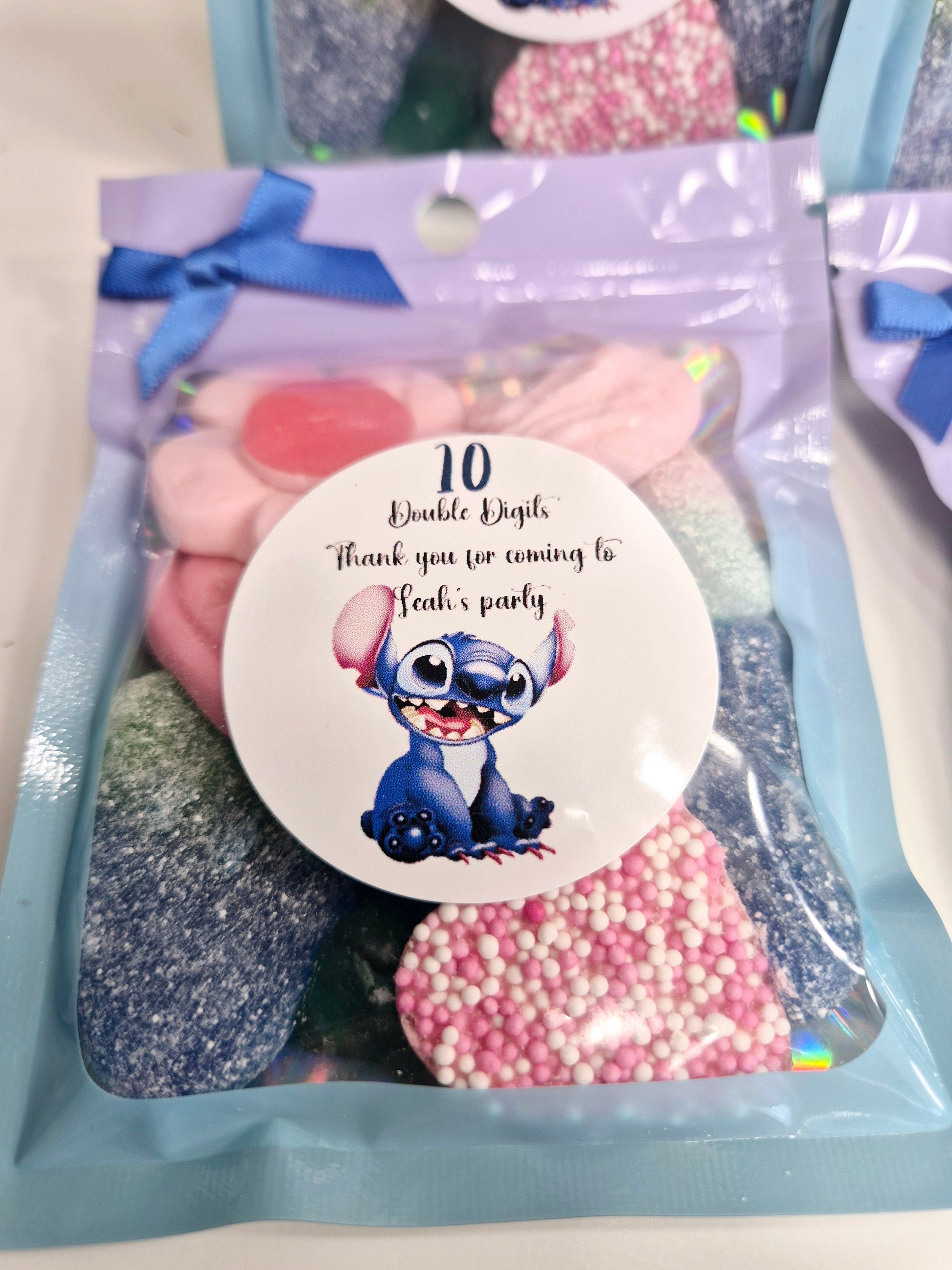 Stitch inspired sweet party favours pouches - Sweet pouches - Birthday favours