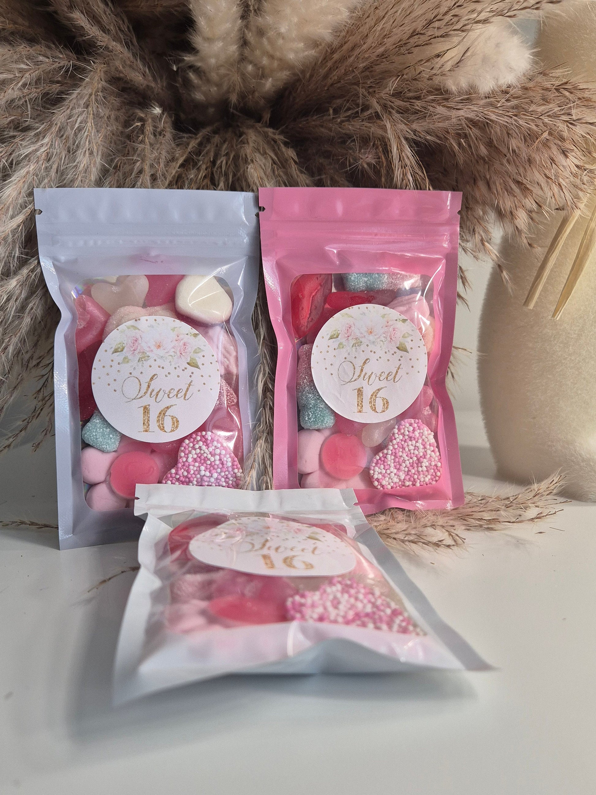 Party Favours | Birthdays | Girls Birthday Party | Sweet sixteen | prefilled sweet bags| personalised sweets