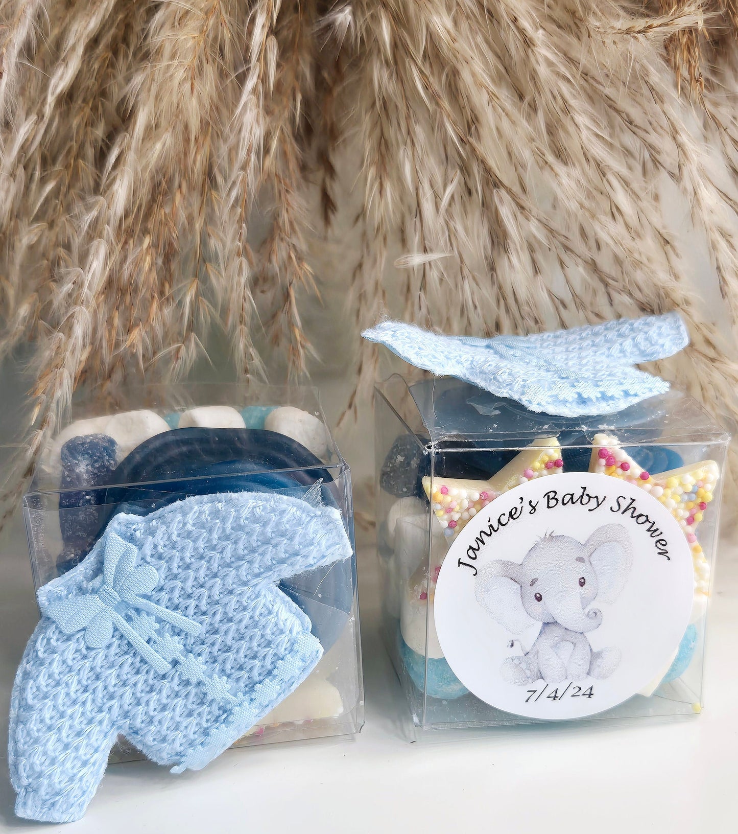 Sweet cubes - Baby shower sweet cubes - Blue- Gender reveal - Sweet Boxes - Baby boy