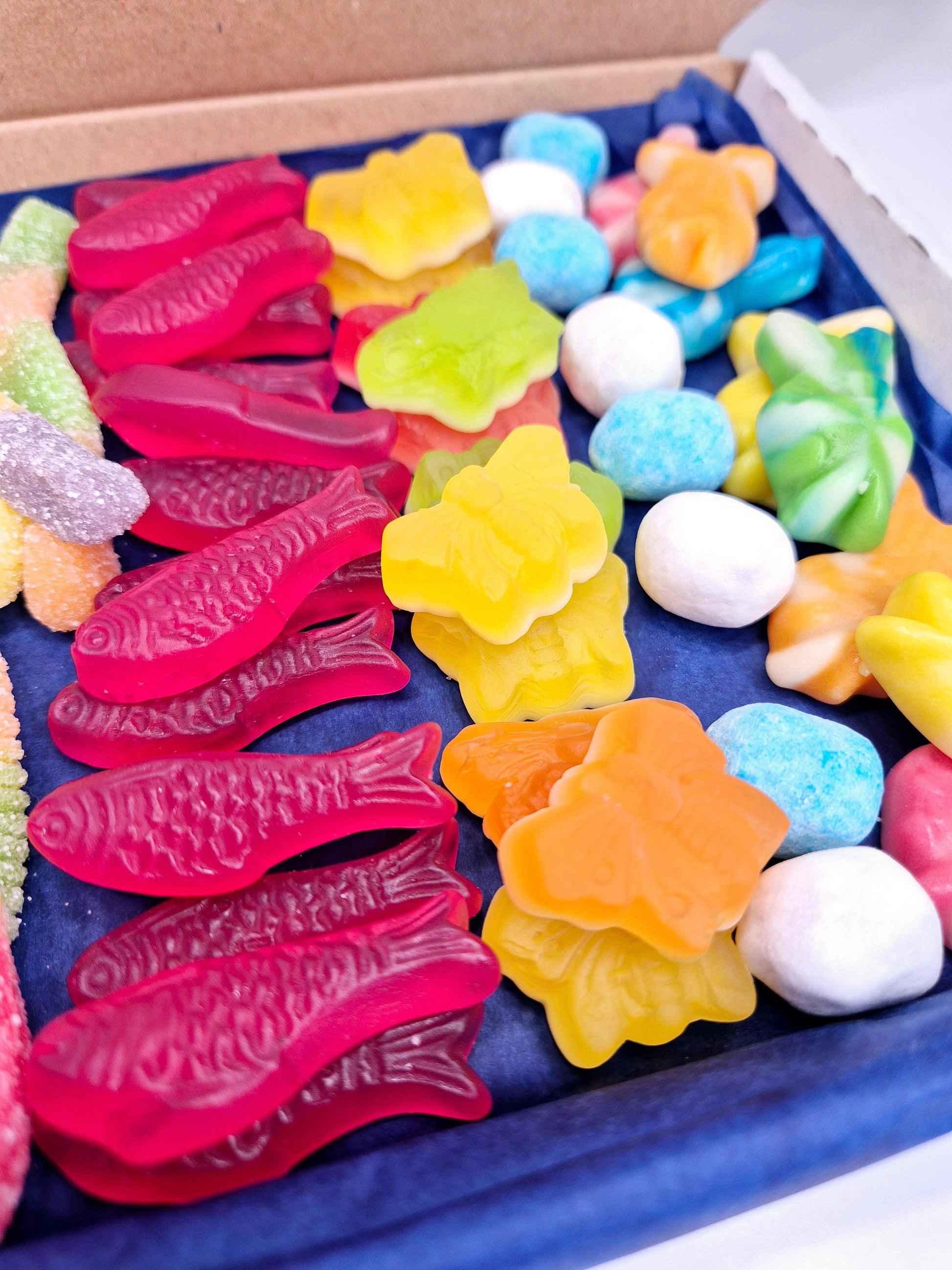 Fishing inspired sweet box - fishing sweets - sweet box - Birthday- Gift