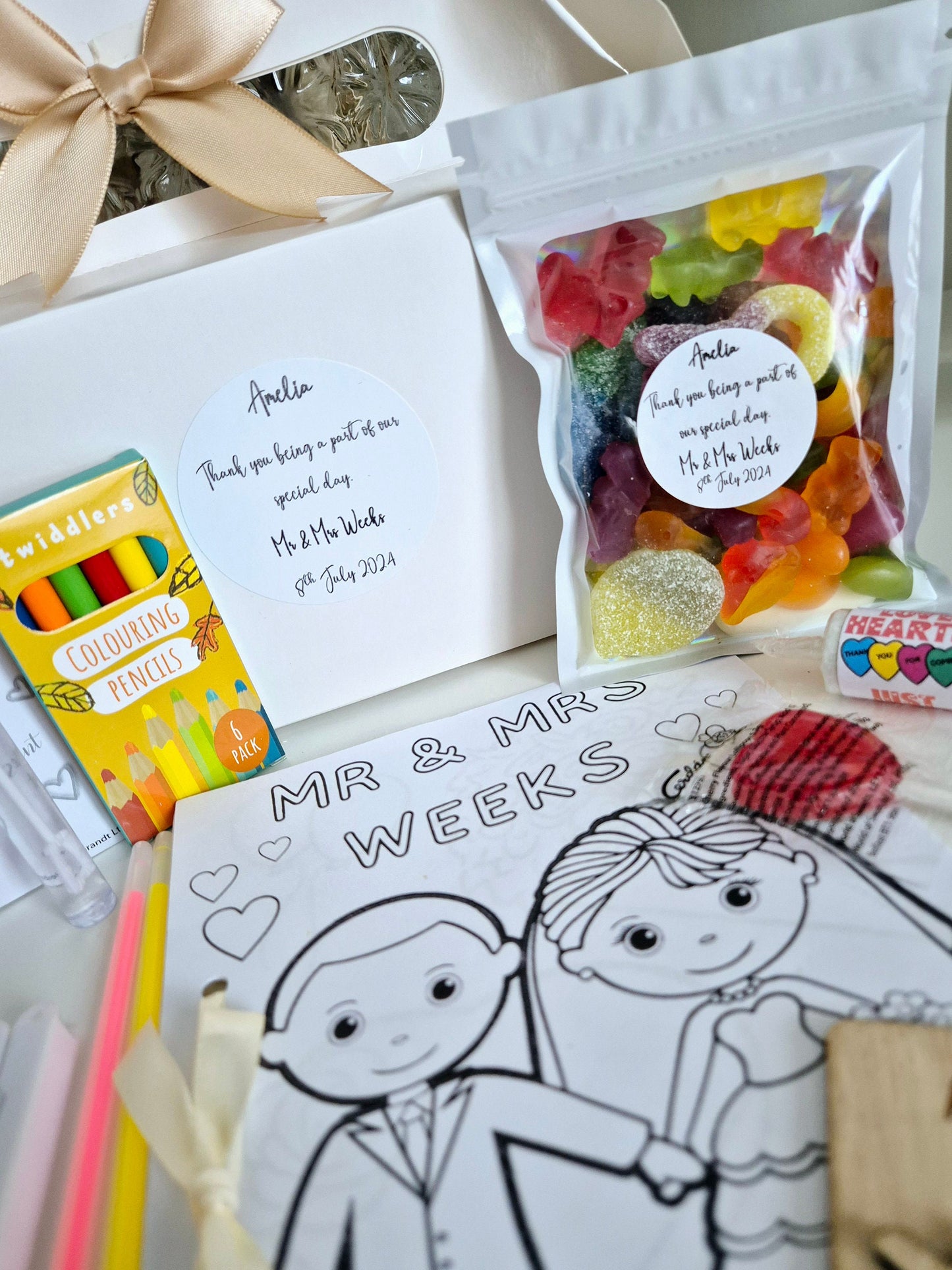 Personalised children's wedding activity box- Wedding - Wedding Favour