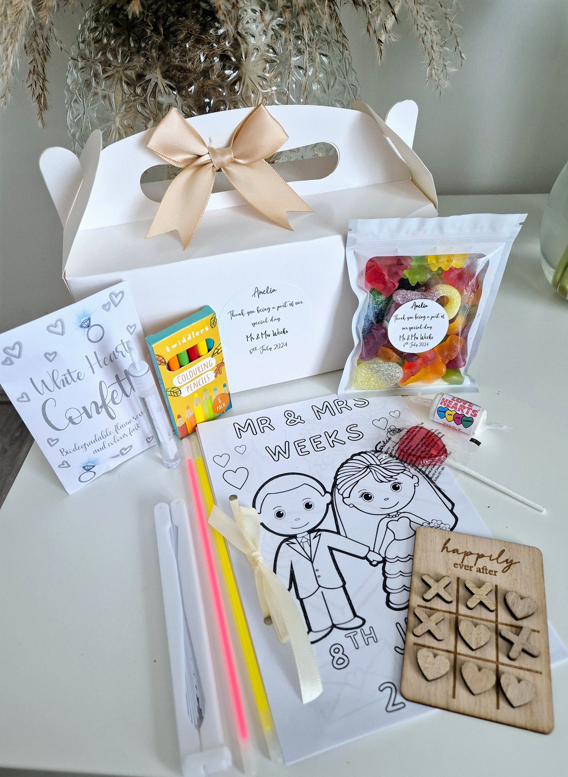 Personalised children's wedding activity box- Wedding - Wedding Favour