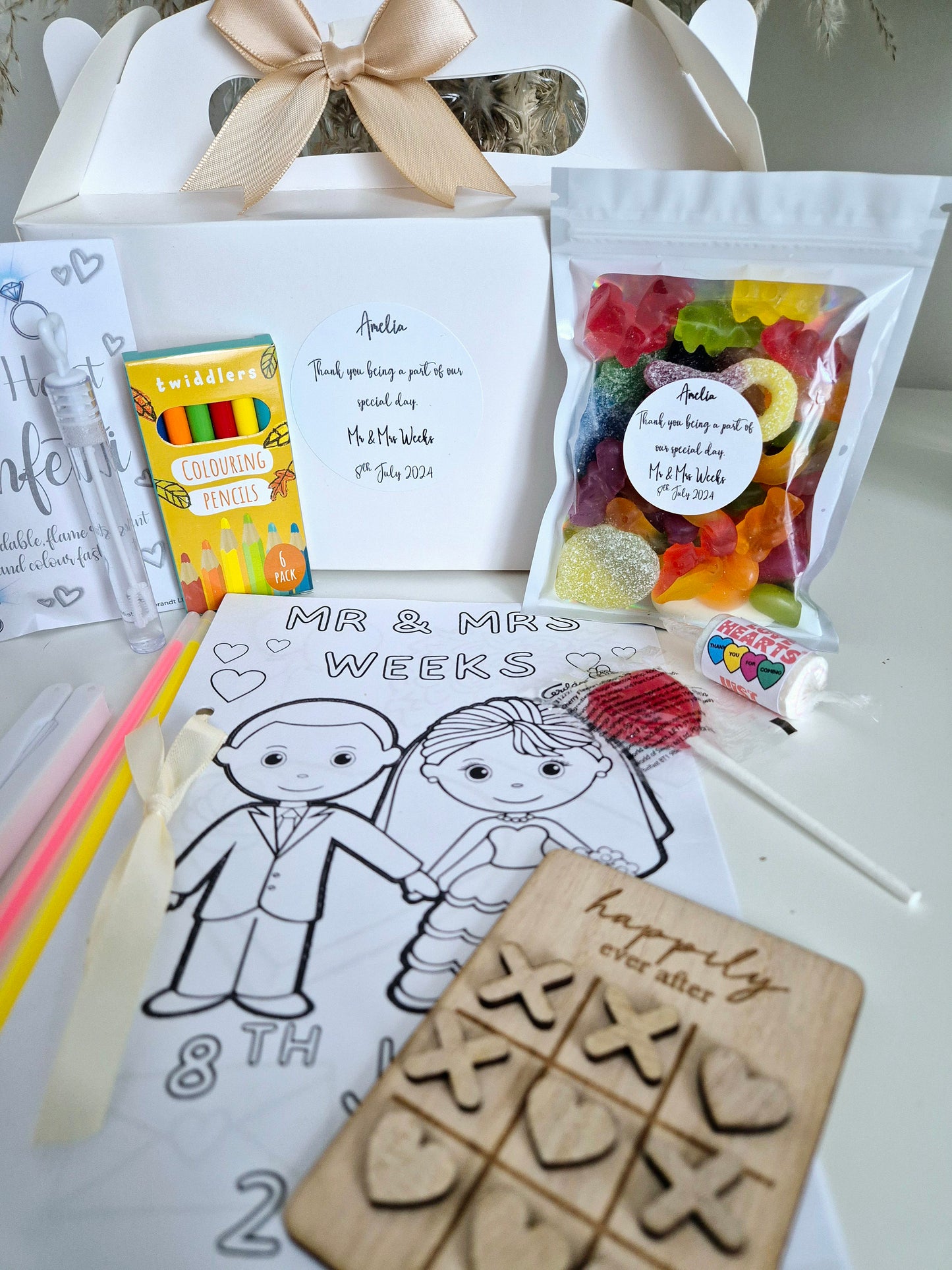 Personalised children's wedding activity box- Wedding - Wedding Favour