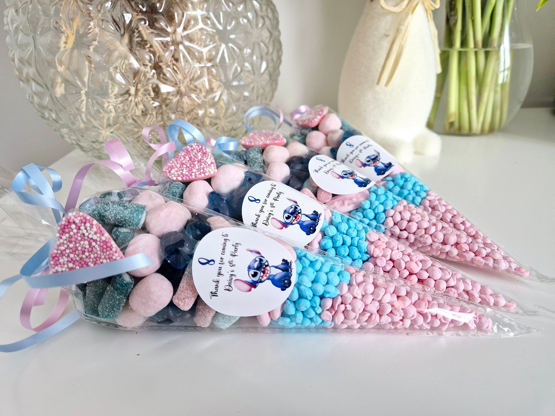 Stitch-inspired party favours cones - Sweet Cones - Birthday favours- party cones