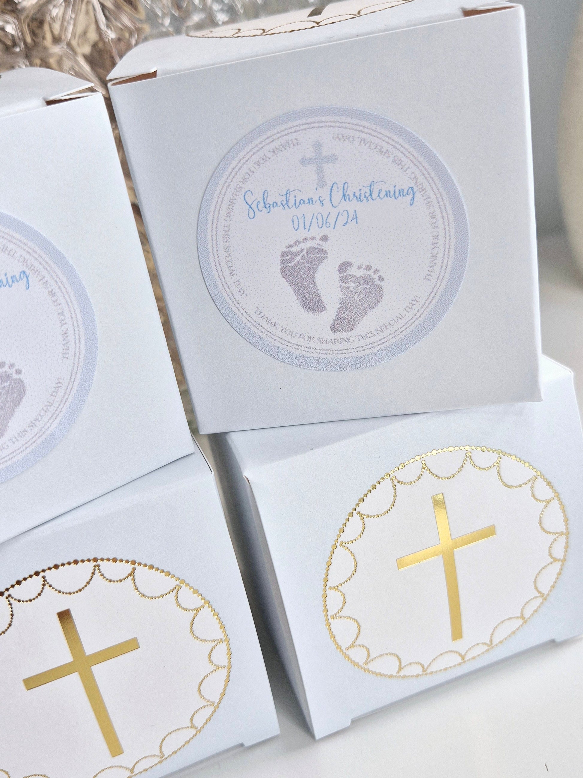 Christening sweet favours - Sweet Boxes- blue. sweet favours- Baptisim favours - Baptism Sweets