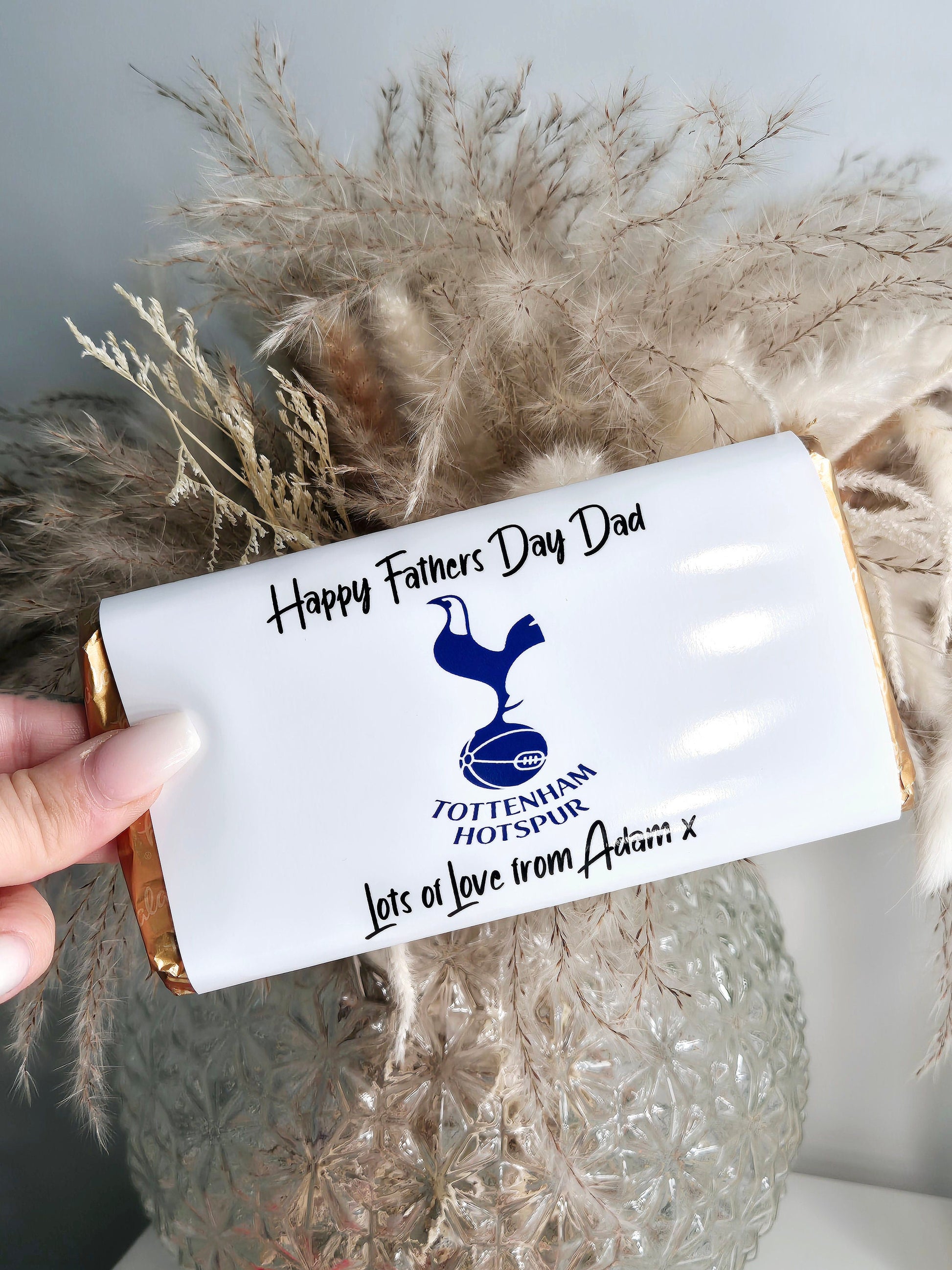 Personalised football chocolate bars for all occasions.