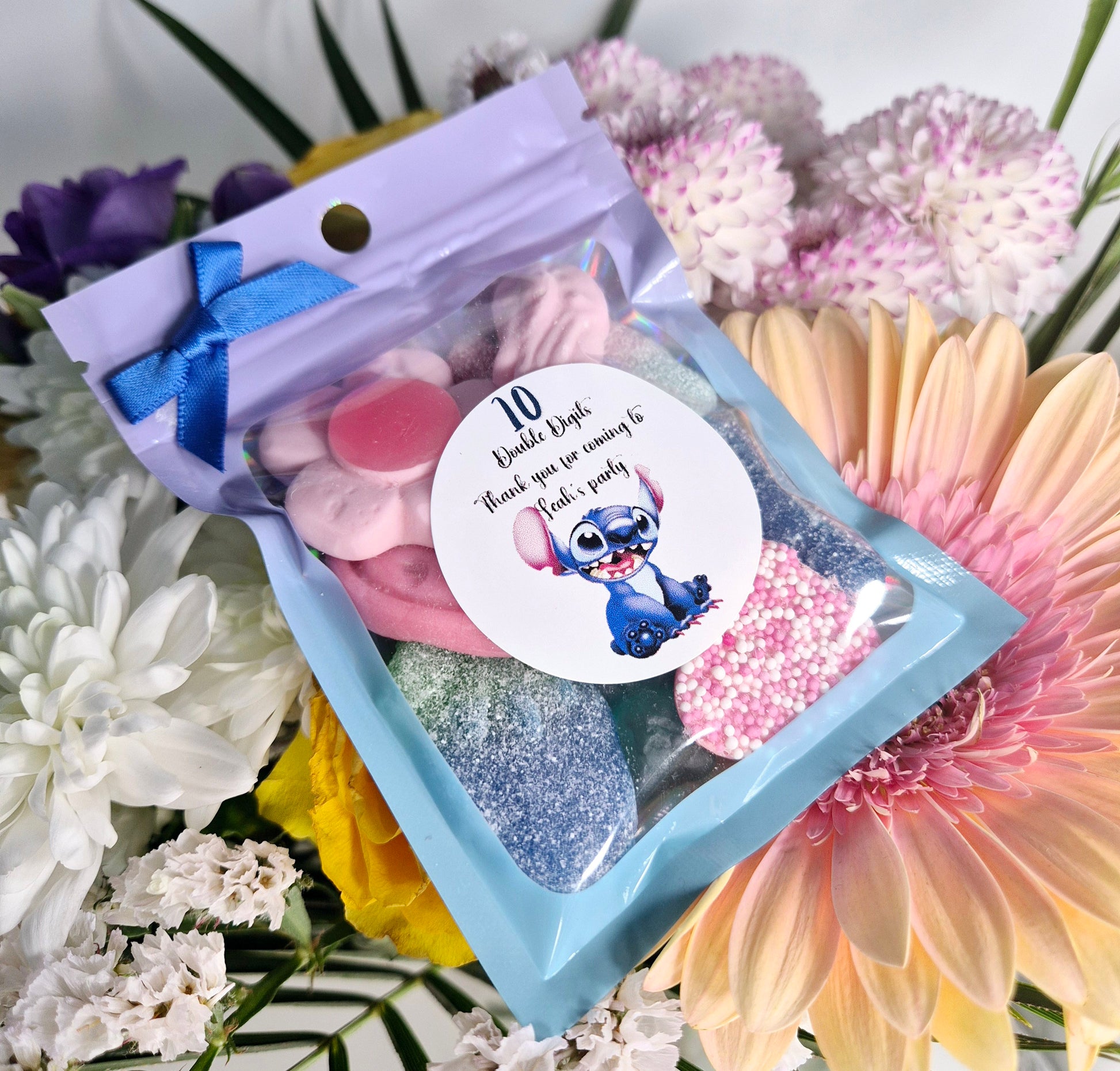 Stitch inspired sweet party favours pouches - Sweet pouches - Birthday favours