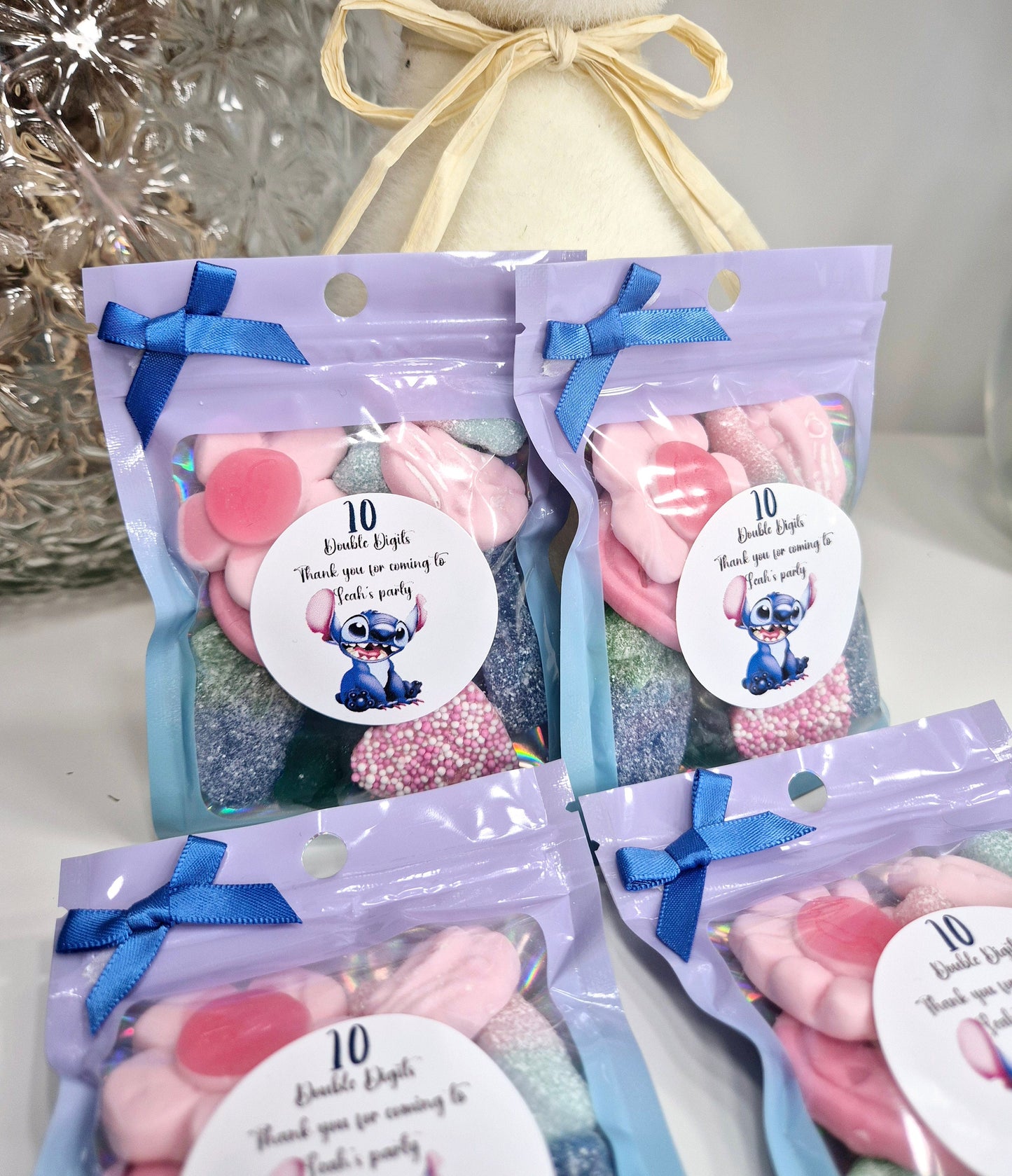 Stitch inspired sweet party favours pouches - Sweet pouches - Birthday favours