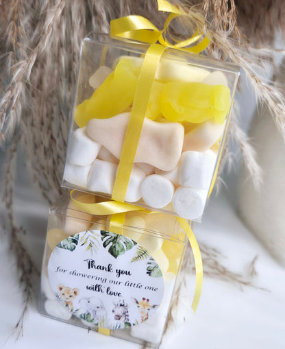 Sweet cubes - Baby shower sweet cubes - Netural baby colours- Gender reveal - Sweet Boxes - suprise baby