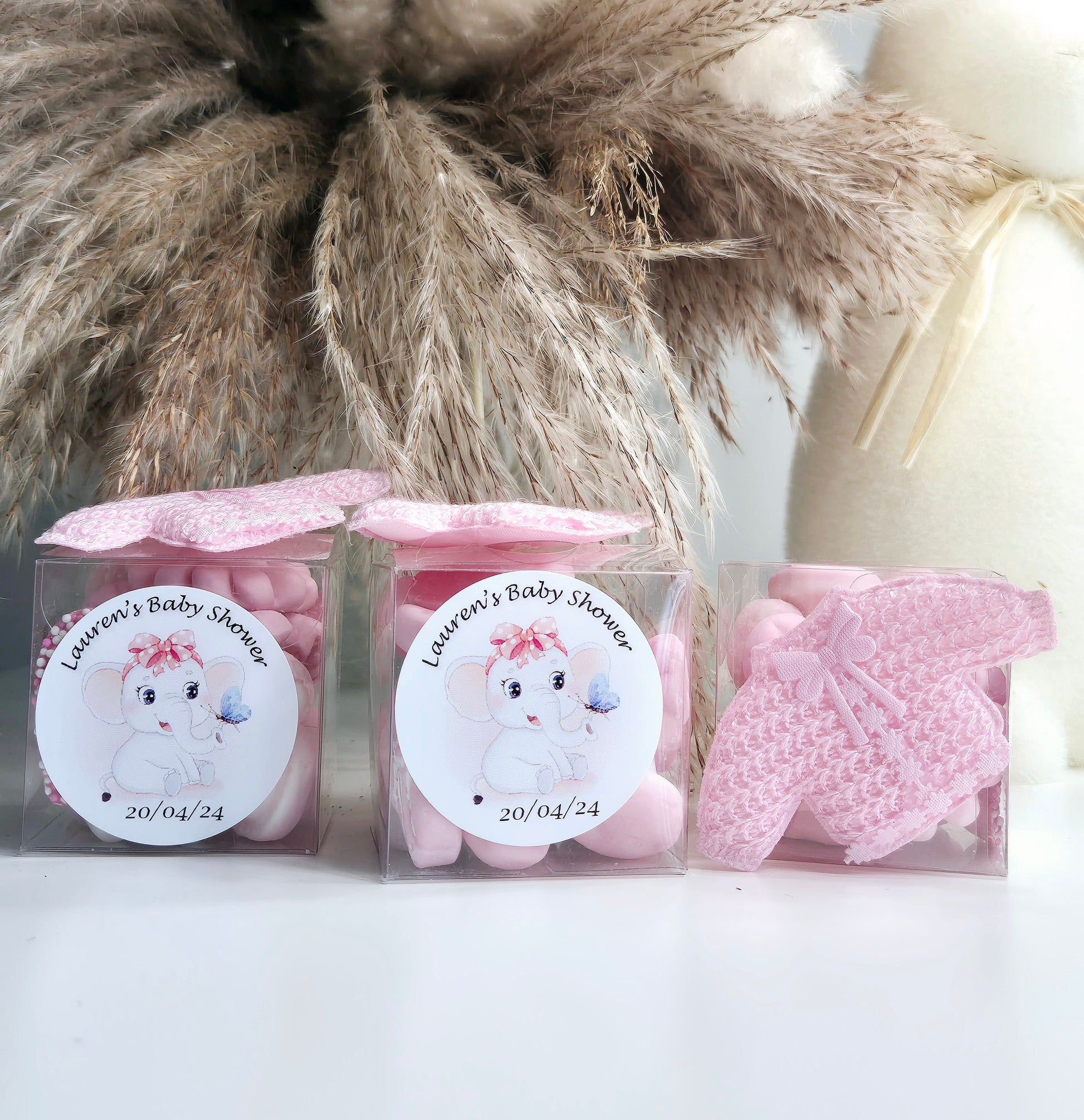 Sweet cubes - Baby shower sweet cubes - Pink- Gender reveal - Sweet Boxes - Baby Girl