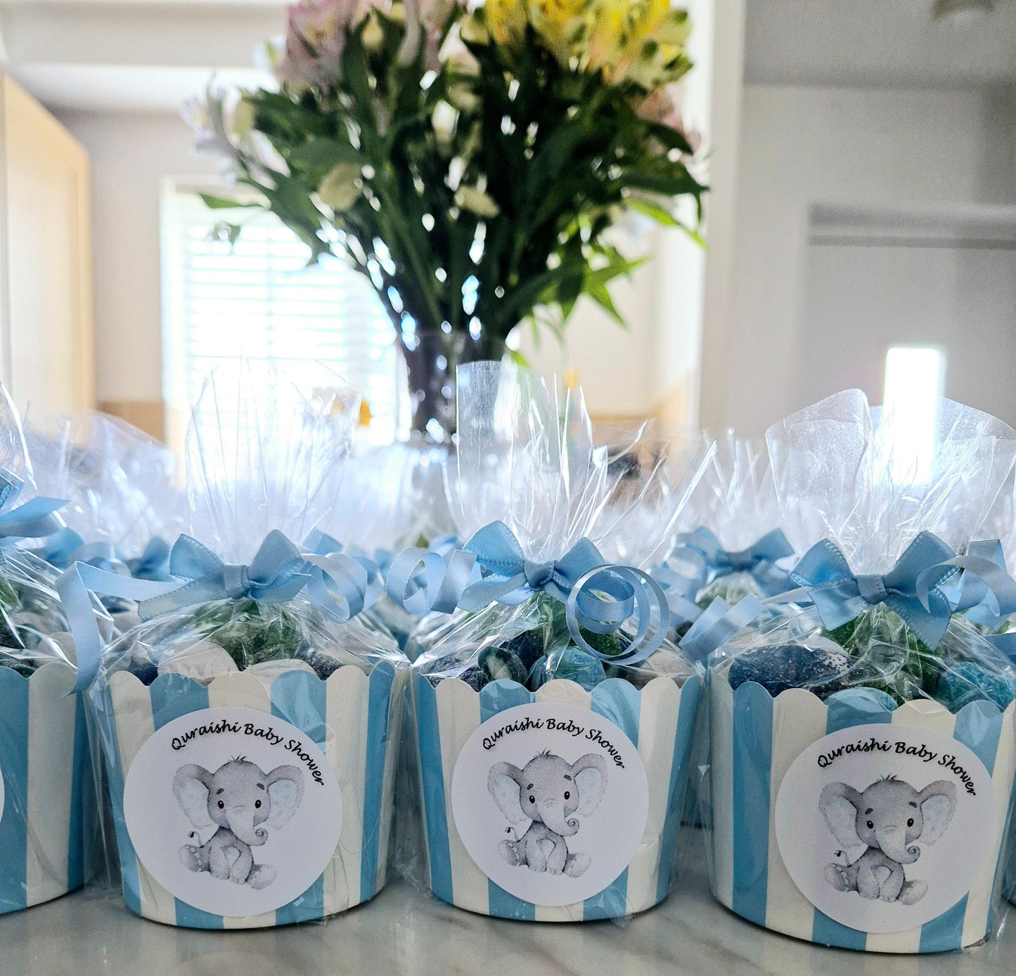 Baby shower sweet cups- Gender reveal - Baby shower favour- Sweet Favours- Baby boy