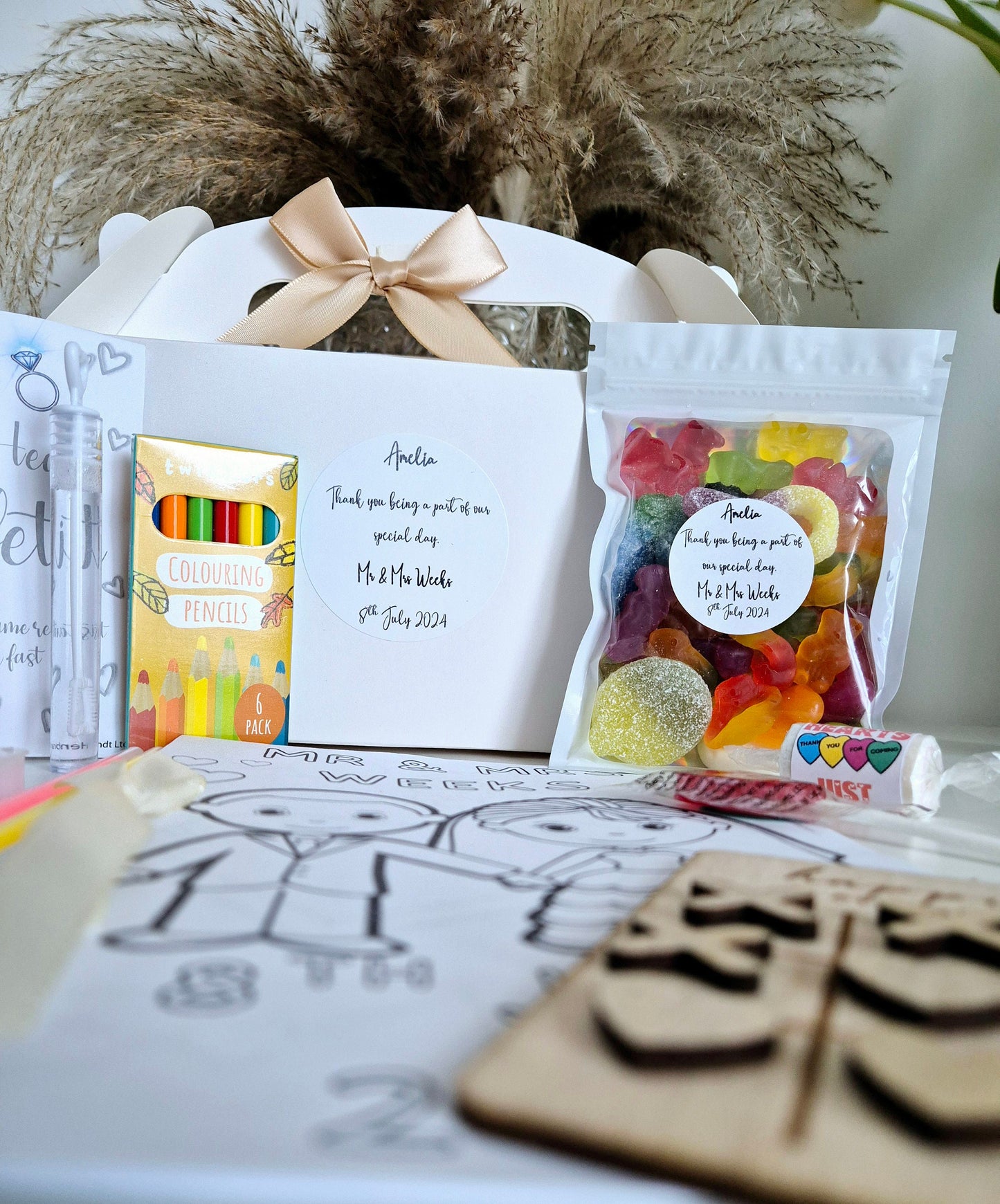 Personalised children's wedding activity box- Wedding - Wedding Favour