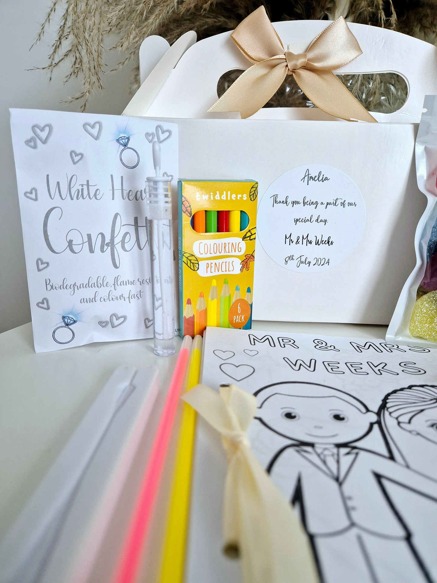 Personalised children's wedding activity box- Wedding - Wedding Favour