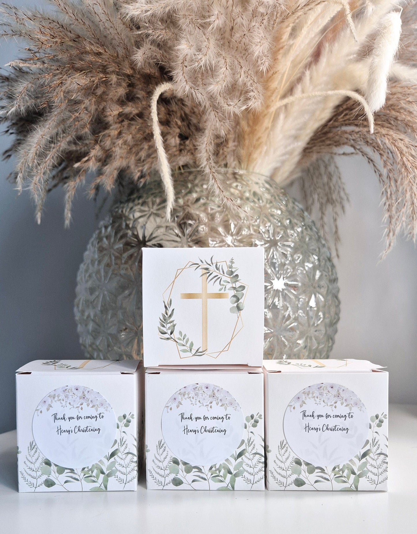 Christening sweet favours - Sweet Boxes- white sweet favour boxes - Baptisim favours - Baptism Sweets