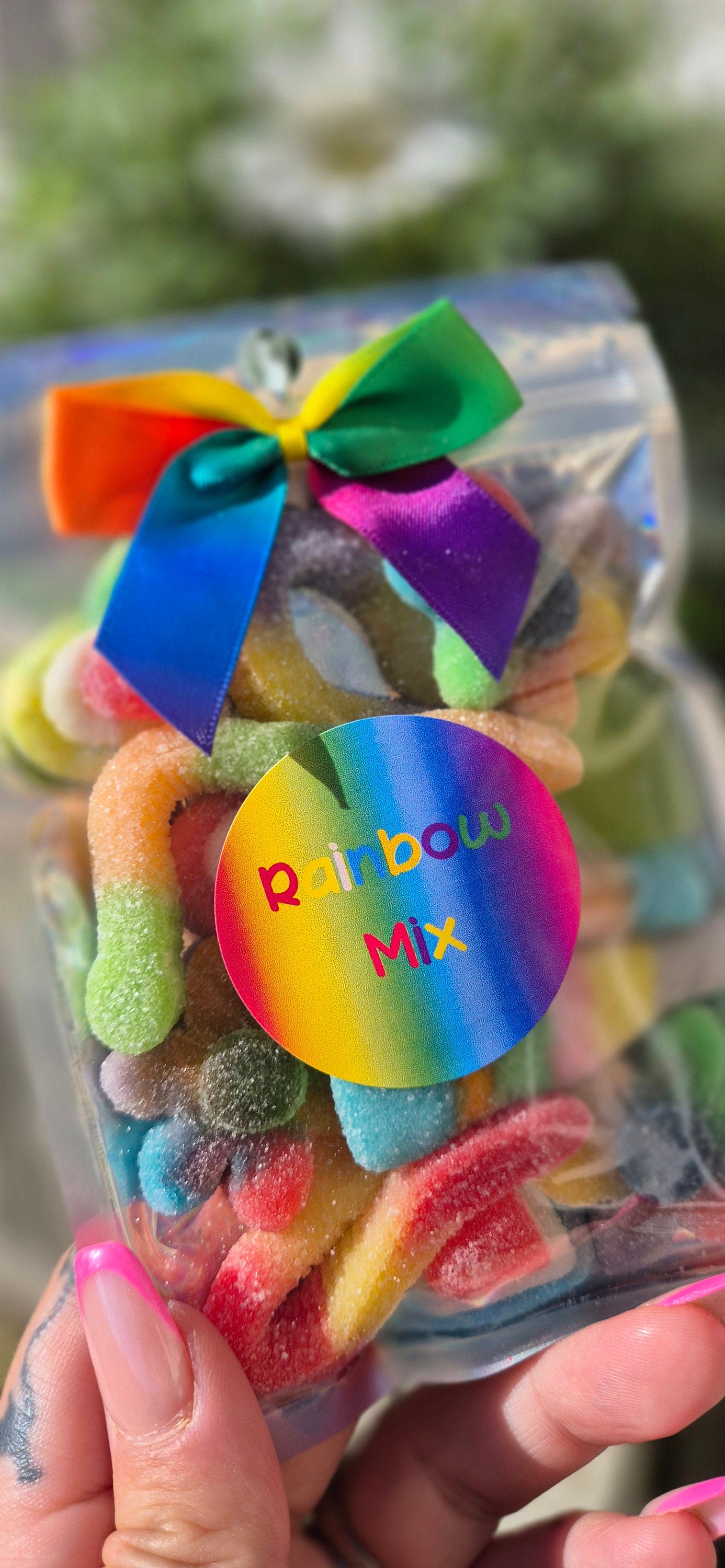 Rainbow sweet pouches - Rainbow sweets - Rainbow - Personalised bag - Sweet bags- sweet pouches