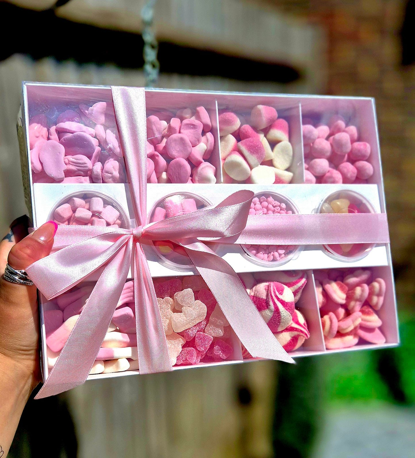 Sweet pick n mix- Mega treat box- Sweet selection- Birthday- Baby shower - Pink - Pink sweets