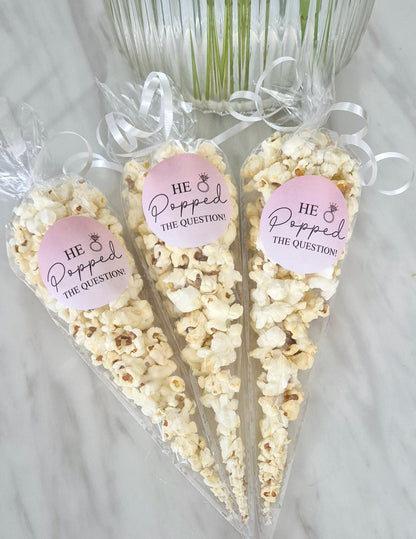 He popped the question - Engagement - Party favours