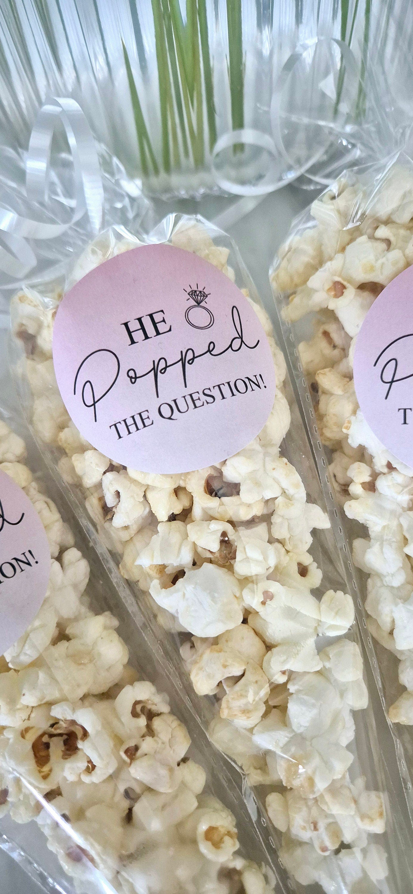 He popped the question - Engagement - Party favours