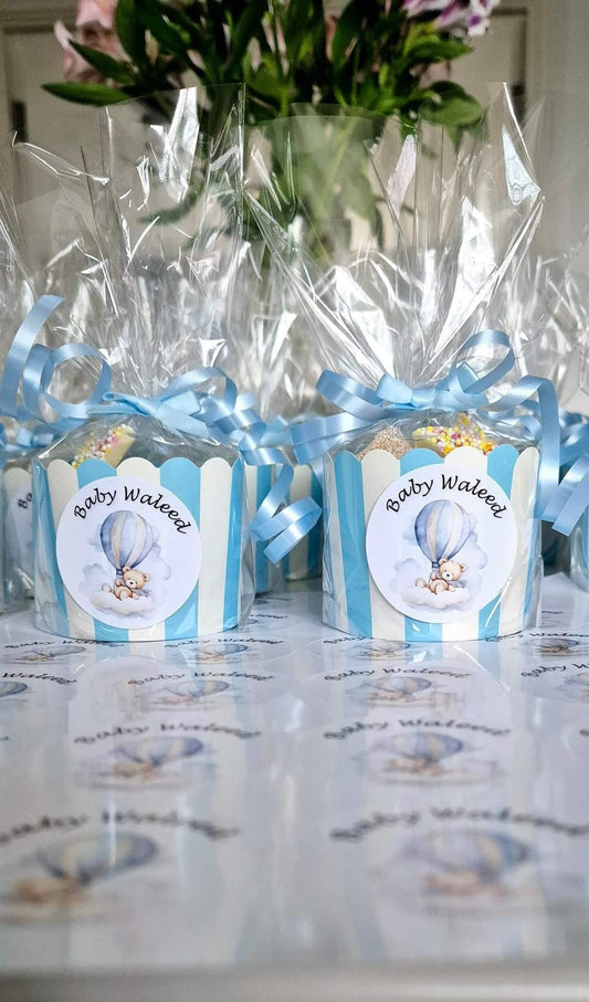 Baby shower sweet cups- Gender reveal - Baby shower favour- Sweet Favours- Baby boy