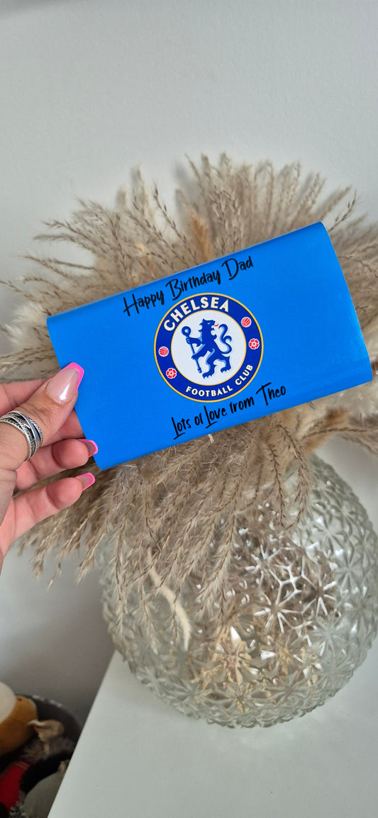 Personalised football chocolate wrapper for all occasions - Football - chocolate wrapper- Personalised