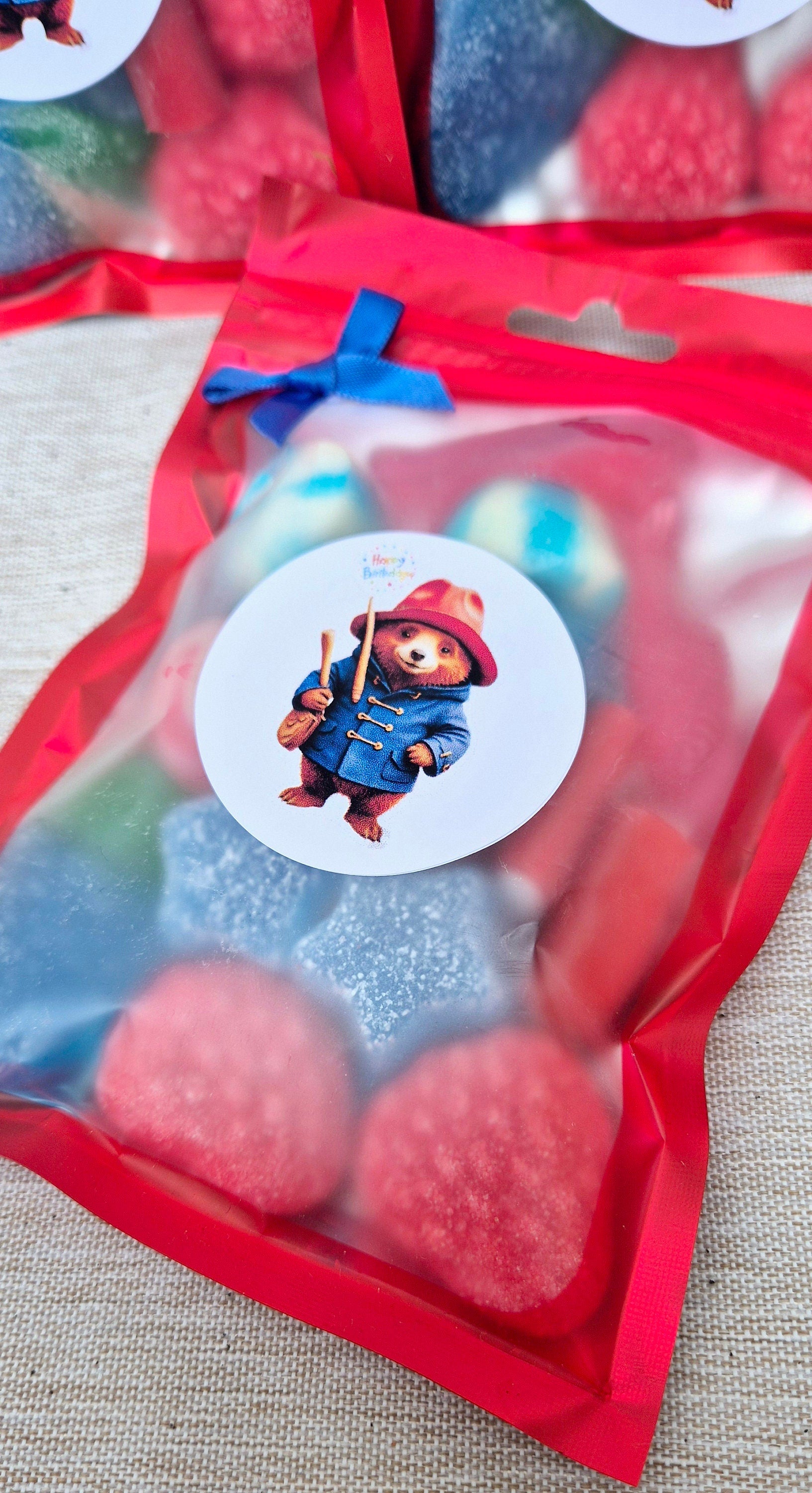 Paddington party bags- Paddington sweet bags - Personalised sweet bags