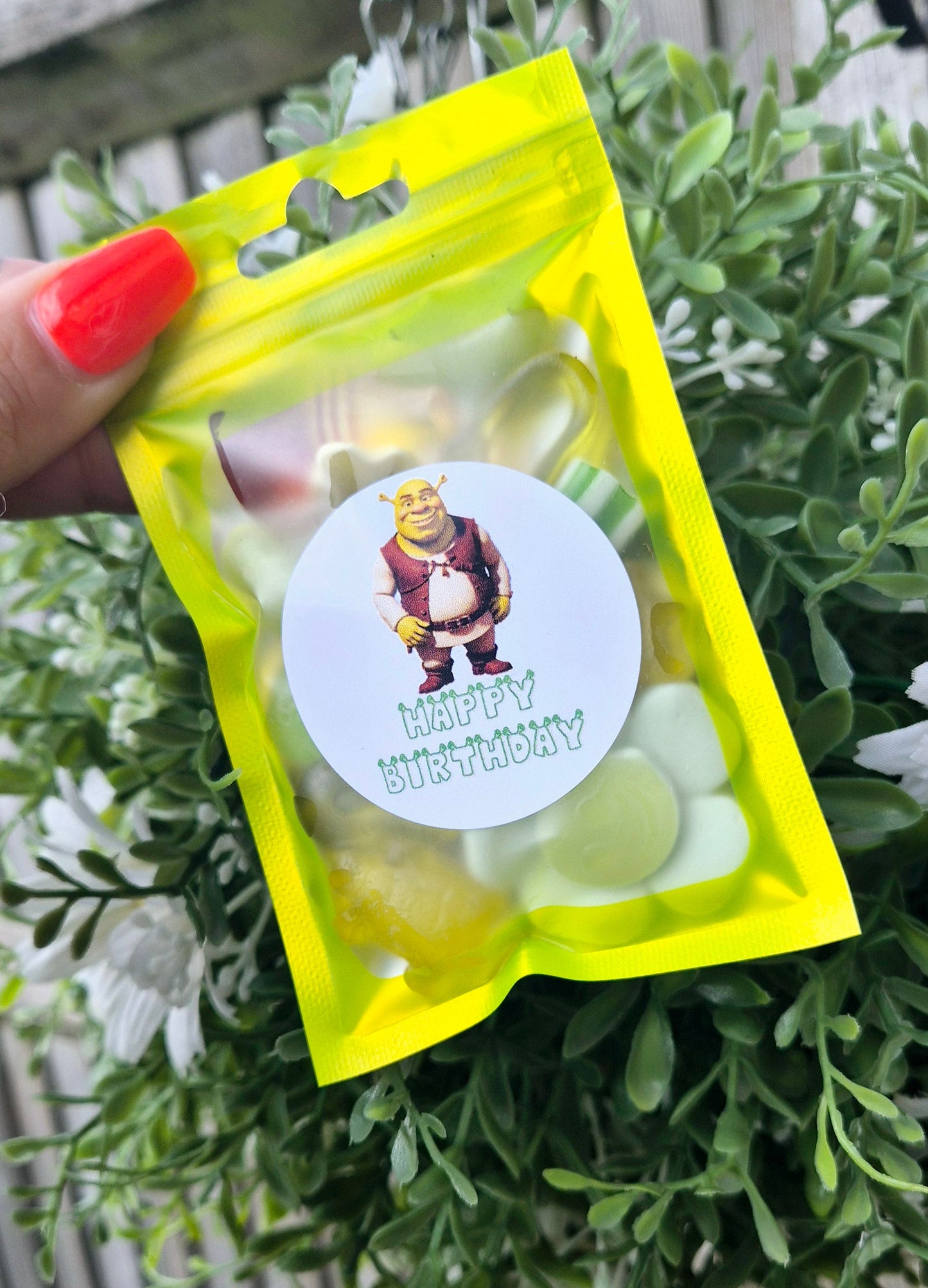 OGER inspired party bags- Shrek-themed sweet bags - Personalised sweet bags- prefilled sweets