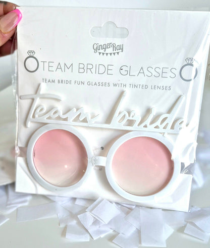 Team Bride Hen Party Fun Glasses