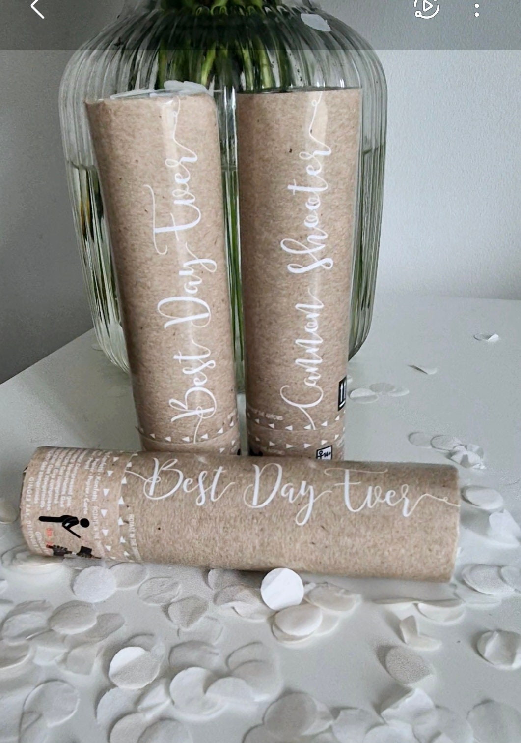 Rustic wedding confetti