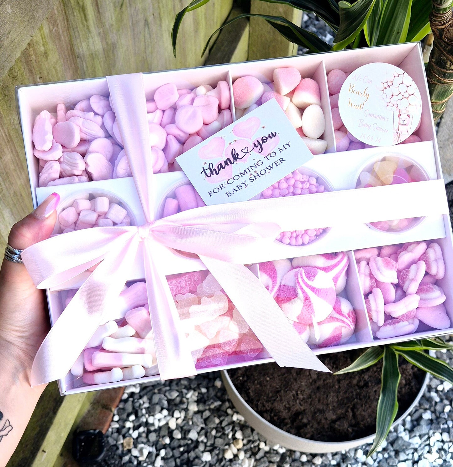 Sweet pick n mix- Mega treat box- Sweet selection- Birthday- Baby shower - Pink - Pink sweets